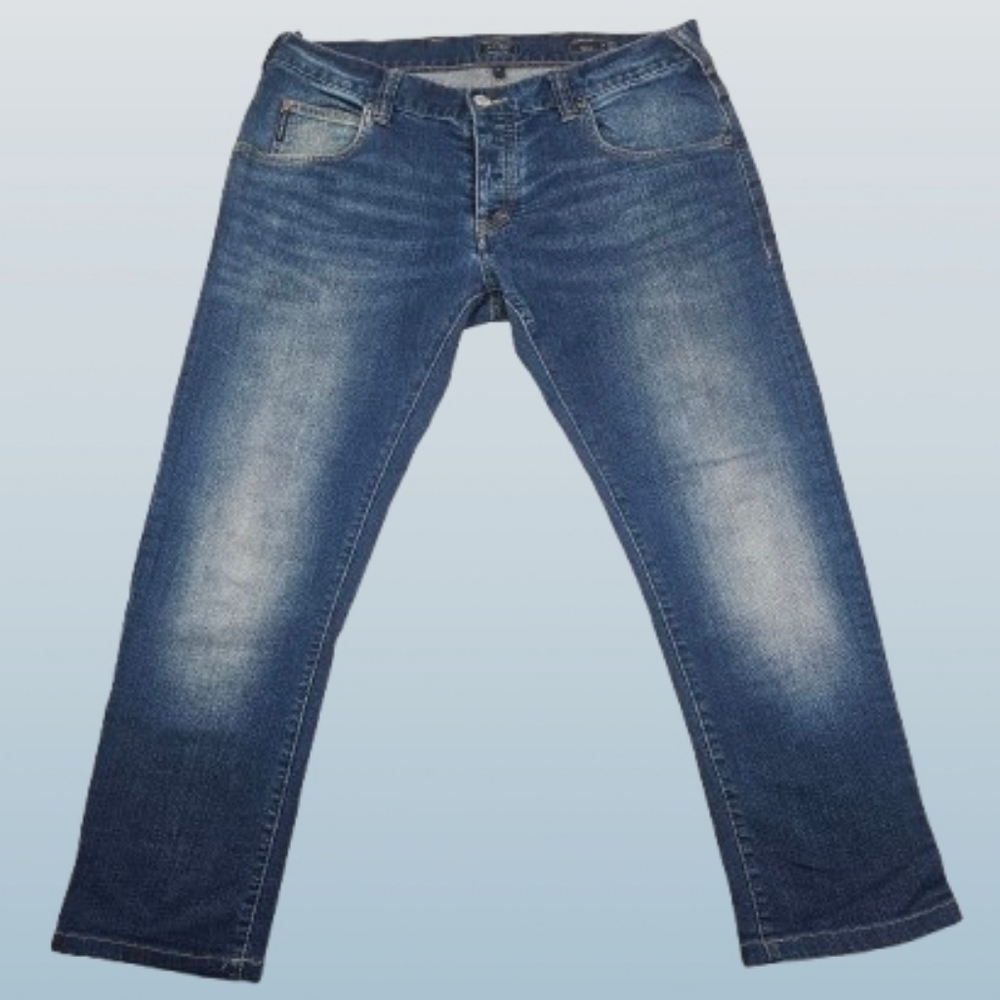 Armani Jeans J08 Regular Men's Medium Dark Blue Straight-Leg Denim